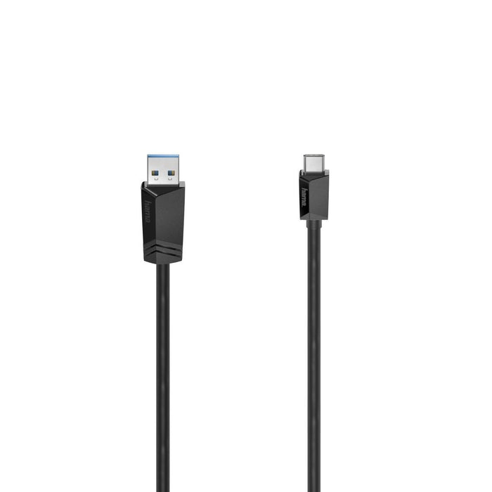 Cable HAMA USB-C male-USB-A 3.2 Gen.1 male, 5Gbit/s, 1.5 m., Black