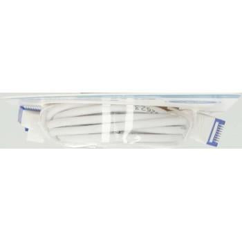 Network cable HAMA Flexi-Slim, U/UTP CAT 6a, 10 Gbit/s, RJ-45 - RJ45, 1.50 m, White
