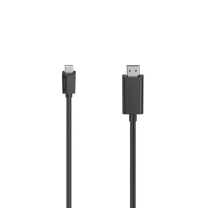 Cable HAMA USB-C male - HDMI male, Ultra-HD, 4K, 3 m, 3 stars, Black