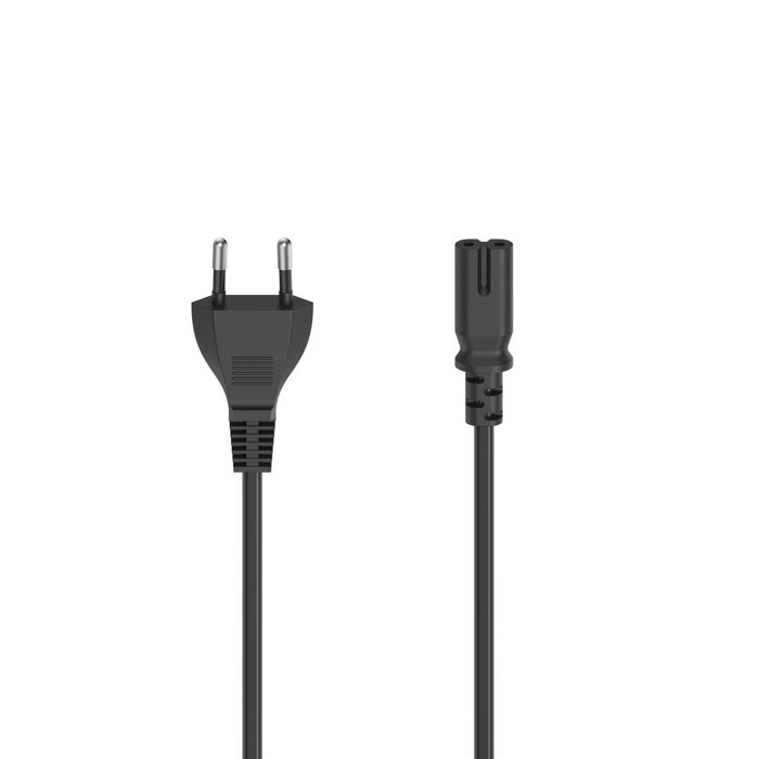 Power cable HAMA Euro Plug, 2-Pin(IEC C7) female, 2.5 m, Black