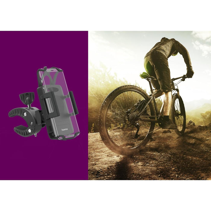 HAMA Bicycle Mobile Phone Holder, "Strong", 360 Degree Rotating