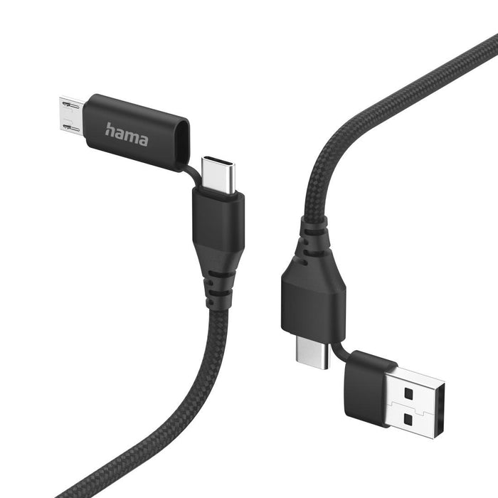 HAMA 4 in 1 charging cable, 1.5 m, 201537