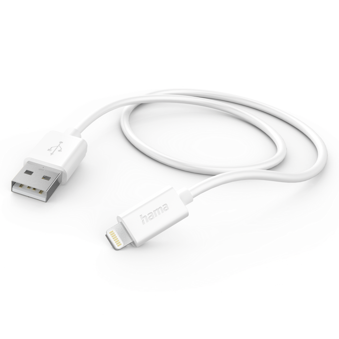 Cable USB-A - Lightning, Apple iPhone, 1.0m, white
