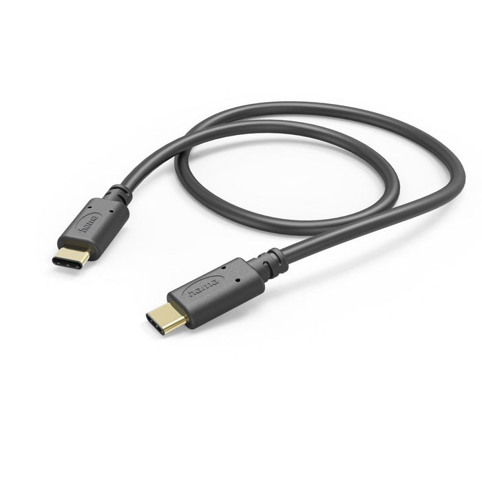 HAMA Cable USB-C male - USB-C male, 1.0 m, 480 MBit/s, Black