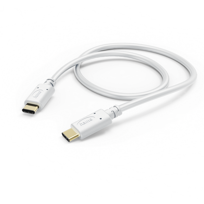 Charging cable, USB-C - USB-C, 1.5m, gold-plated connectors