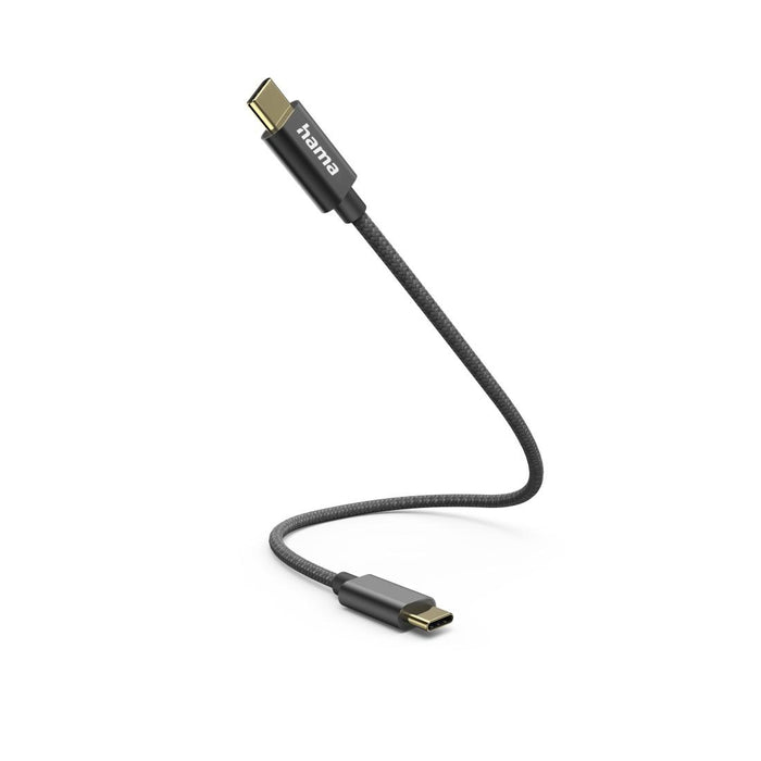HAMA Charging cable, USB-C -USB-C, 0.2m, black