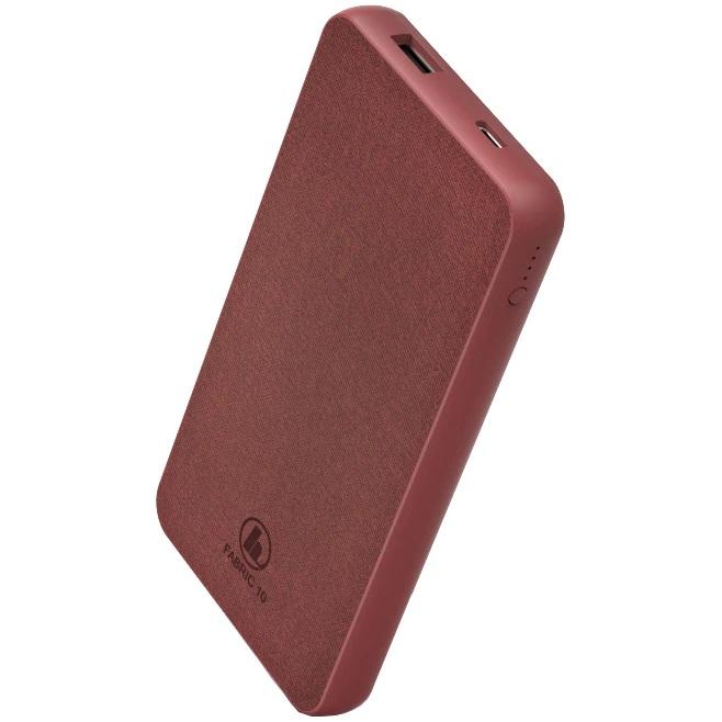 EXTERNAL BATTERY HAMA Fabric 10 10000 mAh 201657 RED