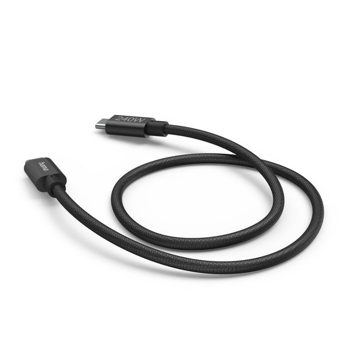 Hama charging cable, USB-C - USB-C, 240 W, USB 3.2 Gen1, 201702