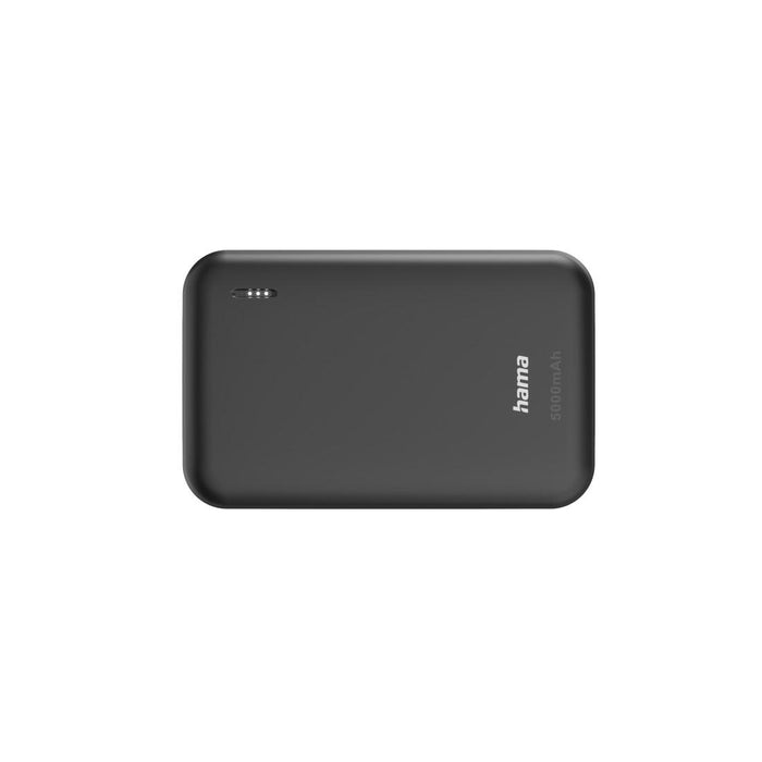 HAMA External battery "Pocket 5" Power Pack, 5000 mAh, Outputs: 2x USB-A, anthracite