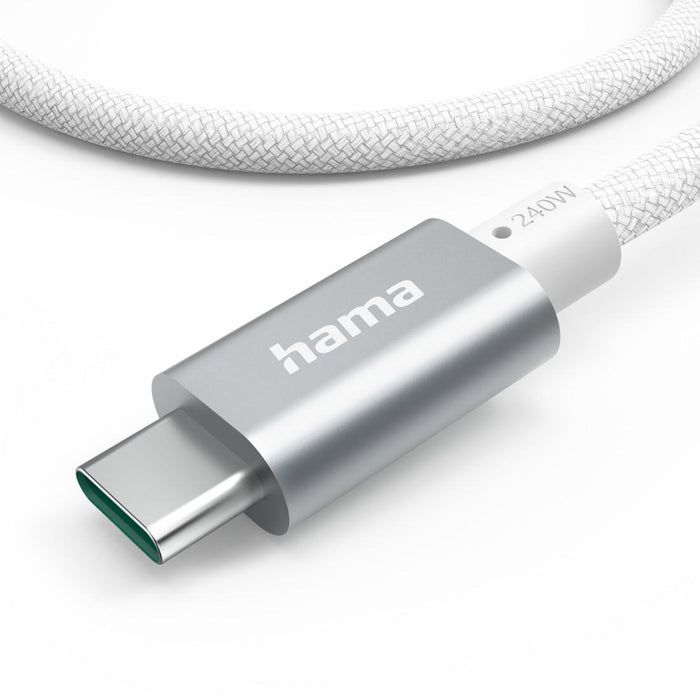 HAMA Charging cable, USB-C - USB-C, 240 W, USB 3.2 Gen1, 5Gbit/s