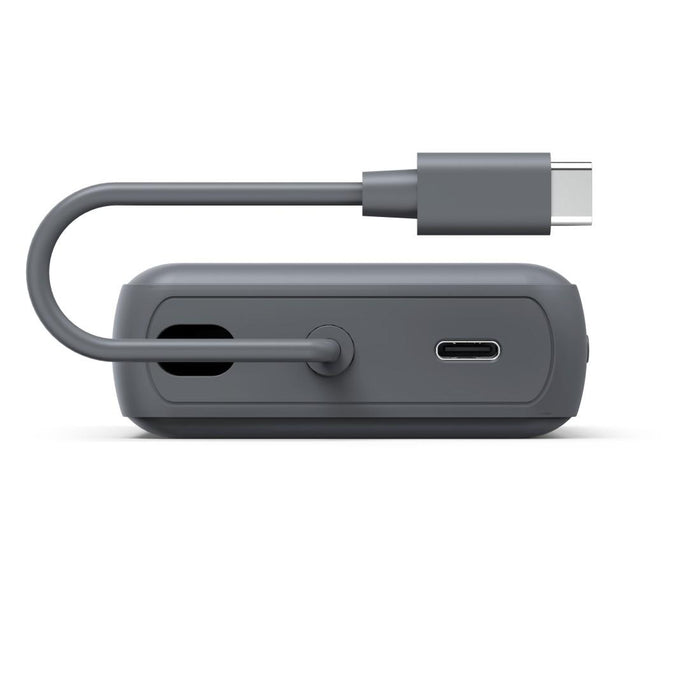 HAMA External battery "Travel" with cable, 10000mAh, 2 outputs: 2x USB-C, anthracite