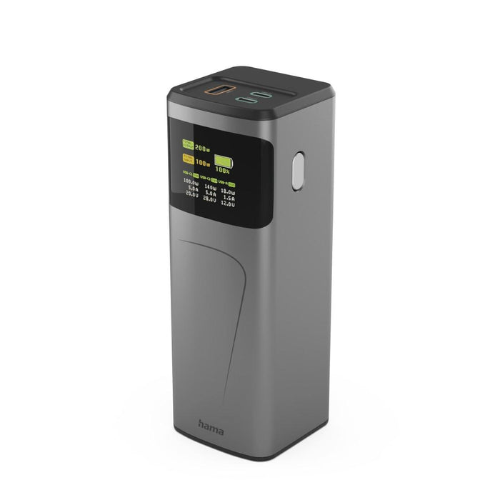 HAMA External battery "High Power", 200 W, 24000 mAh, 2x USB-C, USB-A, fast charging