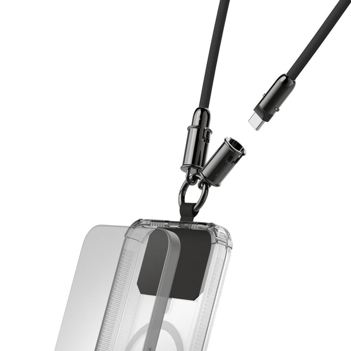 Hama Charging cable, USB-C, 2 in 1 with phone connection, 1.2 m, black