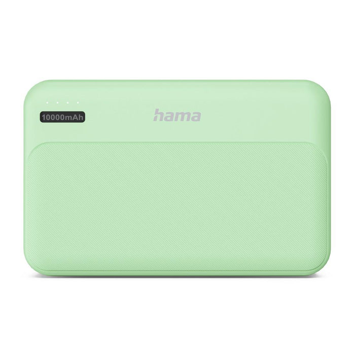 HAMA External battery "Pocket 10", 10000 mAh, Outputs: 2x USB-A, green