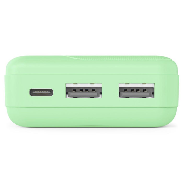 HAMA External battery "Pocket 10", 10000 mAh, Outputs: 2x USB-A, green