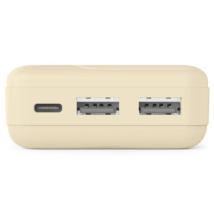 HAMA External battery "Pocket 10", 10000 mAh, Outputs: 2x USB-A, beige