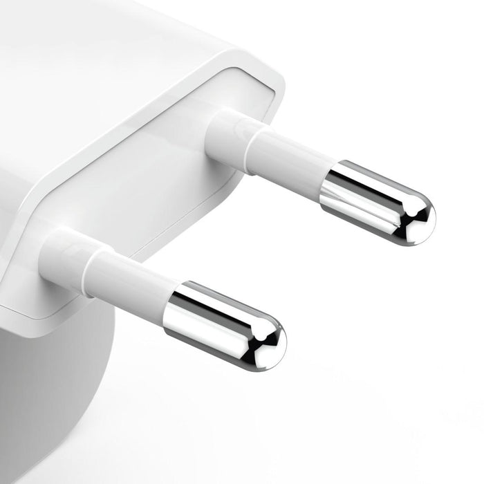 HAMA Fast Mini Charger GaN, 2 x USB-C, PD, 40 W, foldable adapter, white