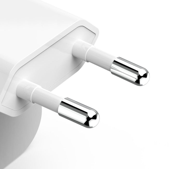 HAMA Fast Mini Charger GaN, 2 x USB-C, PD, 40 W, foldable adapter, white