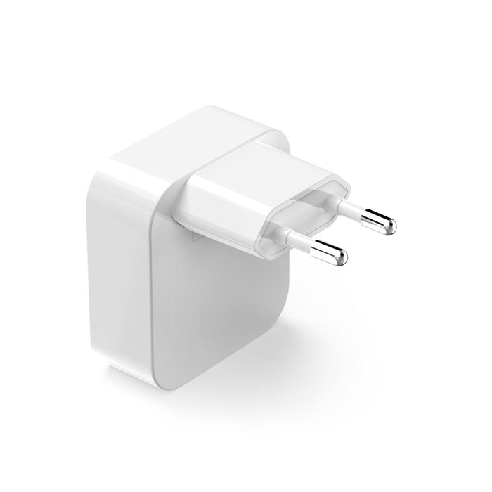 HAMA Fast Mini Charger GaN, 2 x USB-C, PD, 40 W, foldable adapter, white