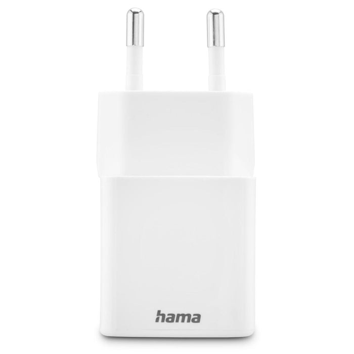 HAMA Fast mini charger 1x USB-C, 1x USB-A, PD, 20 W, white