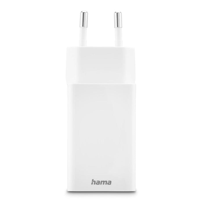 HAMA Fast mini charger, 45 W, 1x USB-C - 1x USB-A, PD, white