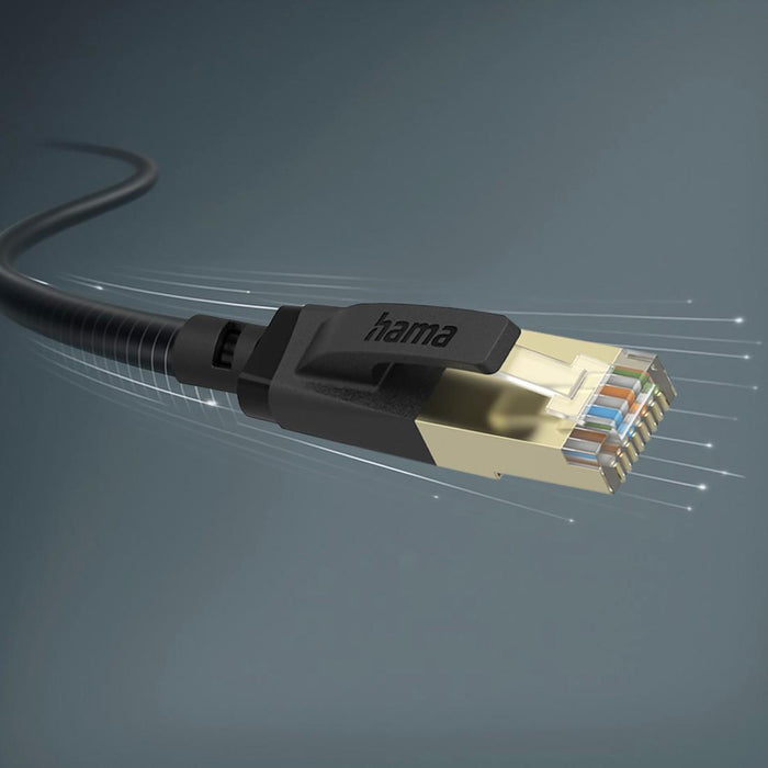 Network patch cable cat.8 S/FTP, 40Gbit/s, shielded, 3m