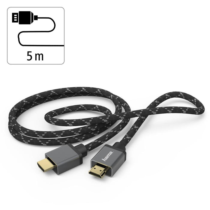 HAMA Cable Ultra High Speed HDMI - HDMI, 8K, 5.0 m, 48Gbit/s, certified