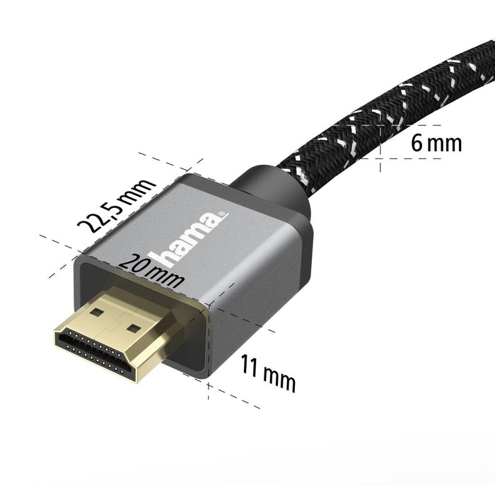 HAMA Cable Ultra High Speed HDMI - HDMI, 8K, 5.0 m, 48Gbit/s, certified