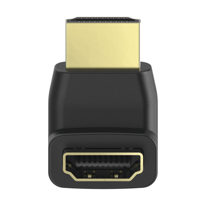 Adapter HAMA 205164, HDMI male - HDMI female, 90°, Black