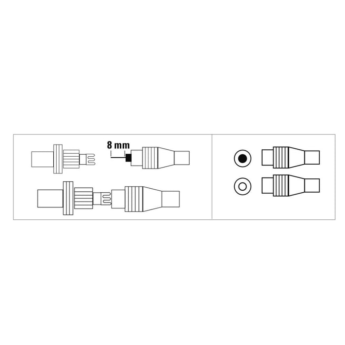 HAMA Coaxial Kit, Male/Female, Clamp Type