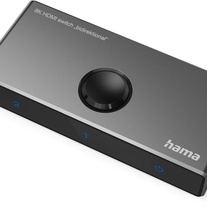 HAMA Switch / switch 8K-HDMI™ "bidirectional", 1 In 2 Out/2 In 1 Out