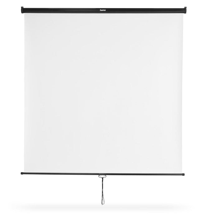 Roll-up wall screen, 175 x 175 cm; 1:1, mobile, 21576