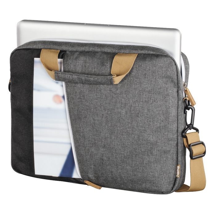 HAMA Florence Laptop Bag, Up to 15.6", Black/Grey, 217116