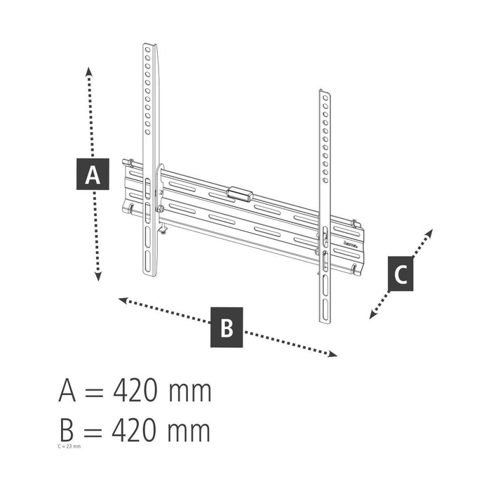 Wall mount for TV, FIX, 65", 220809