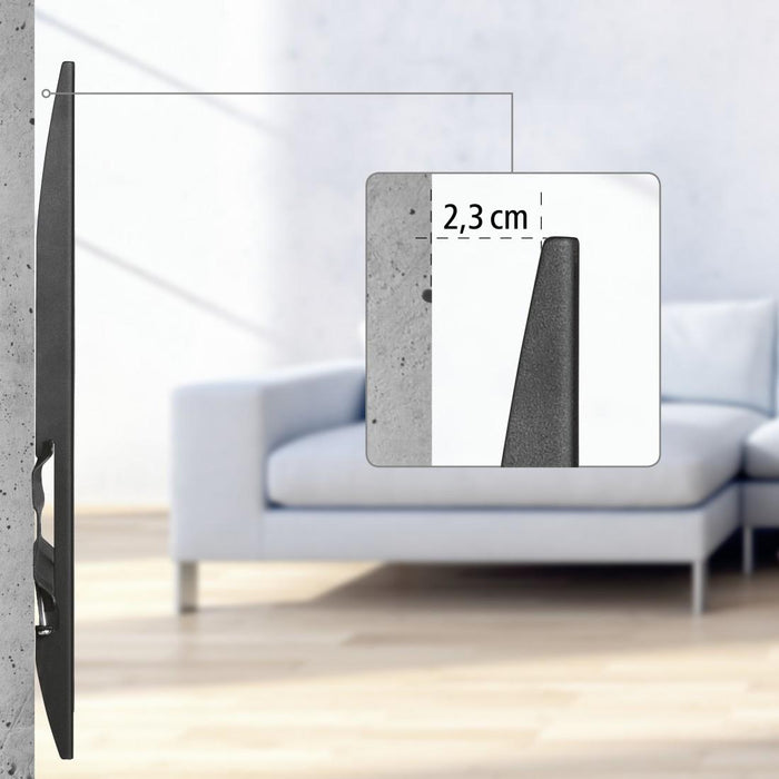 Wall mount for TV, FIX, black, 600x400, 190 cm (75"), 220813