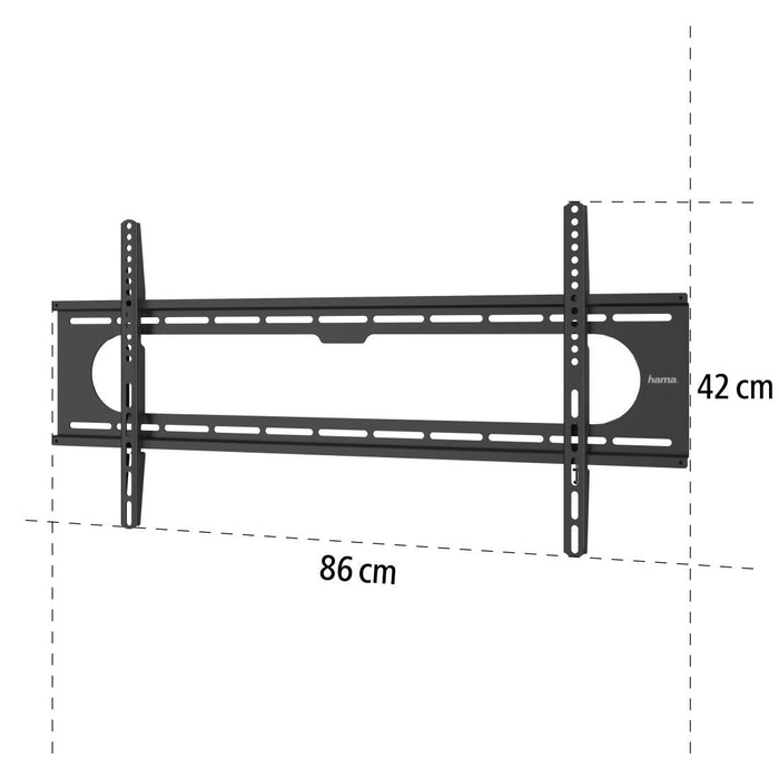 Wall mount for TV Hama Ultraslim FIX, XL, 90", 229 cm, 800x400, up to 100 kg