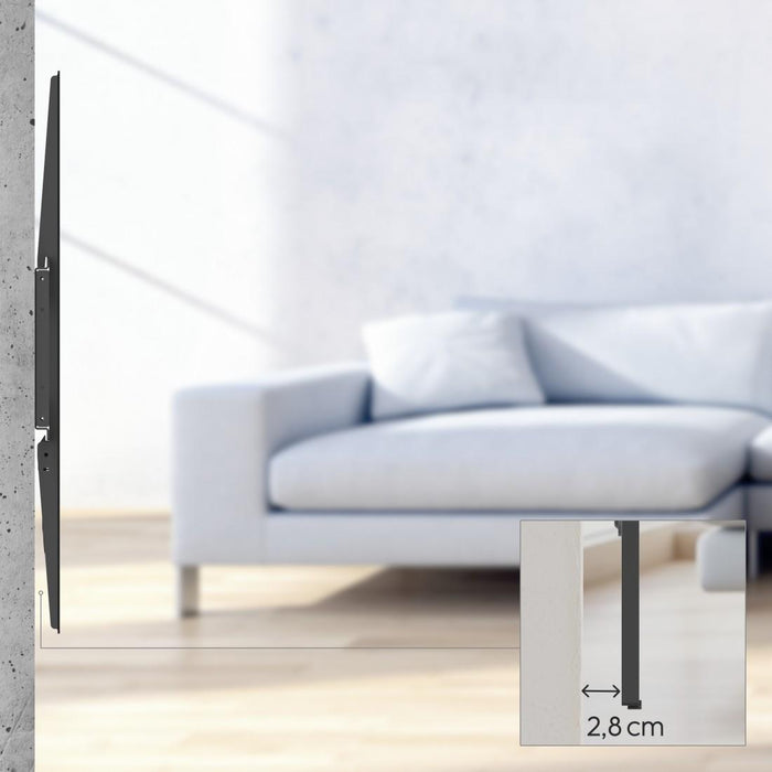 TV wall mount, 120" (305 cm) up to 100 kg, distance from the wall 2.8 cm