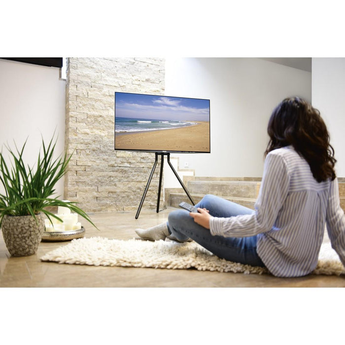 TV Stand Easel Design, up to 191cm / 75" /, up to 40kg, black