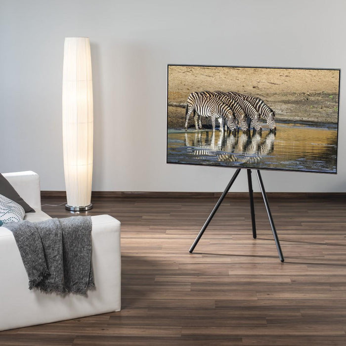 TV Stand Easel Design, up to 191cm / 75" /, up to 40kg, black
