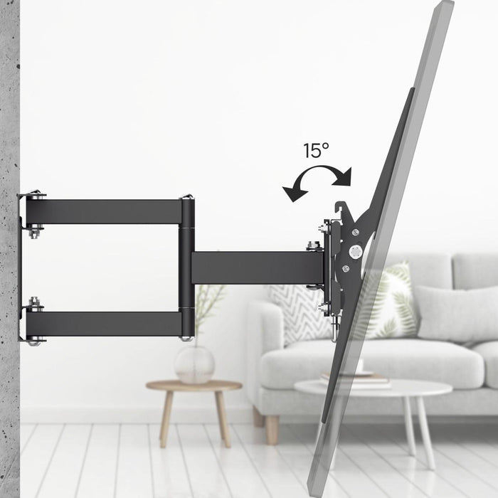 HAMA TV wall mount, 216 cm (85”), up to 50 kg, swivel, tilt, pull-out