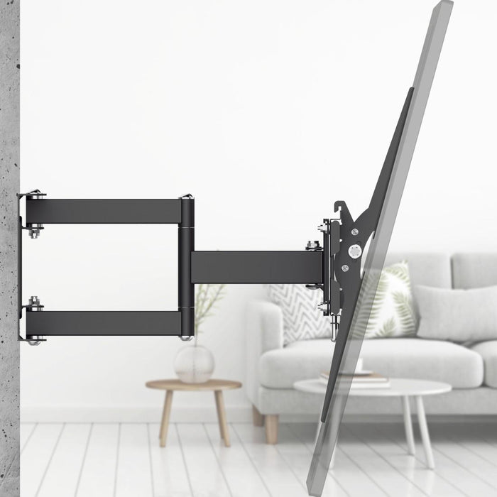 HAMA TV wall mount, 216 cm (85”), up to 50 kg, swivel, tilt, pull-out