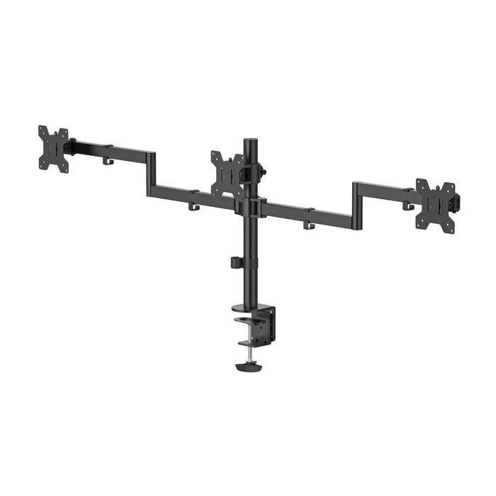 HAMA 3-Monitor Stand, Adjustable Height, 13" - 27"