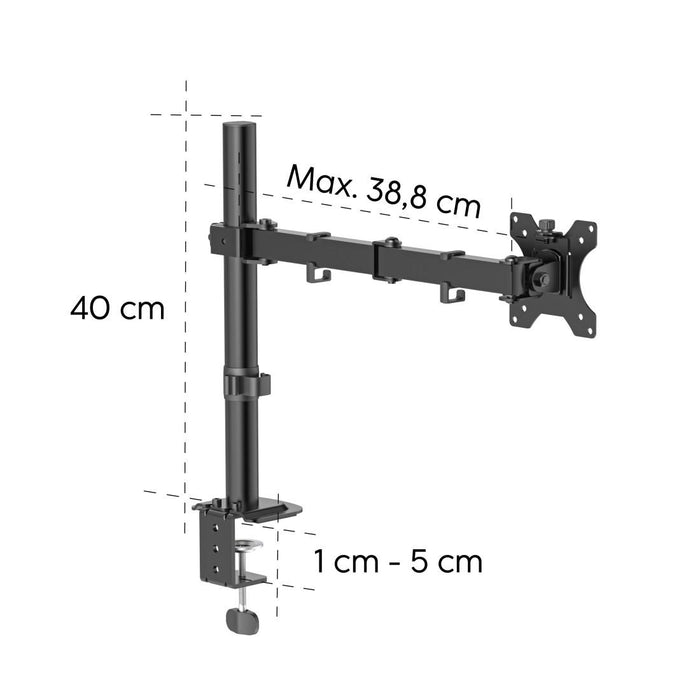 HAMA Desk monitor stand (13" - 35"), adjustable, 2 arms, 12kg