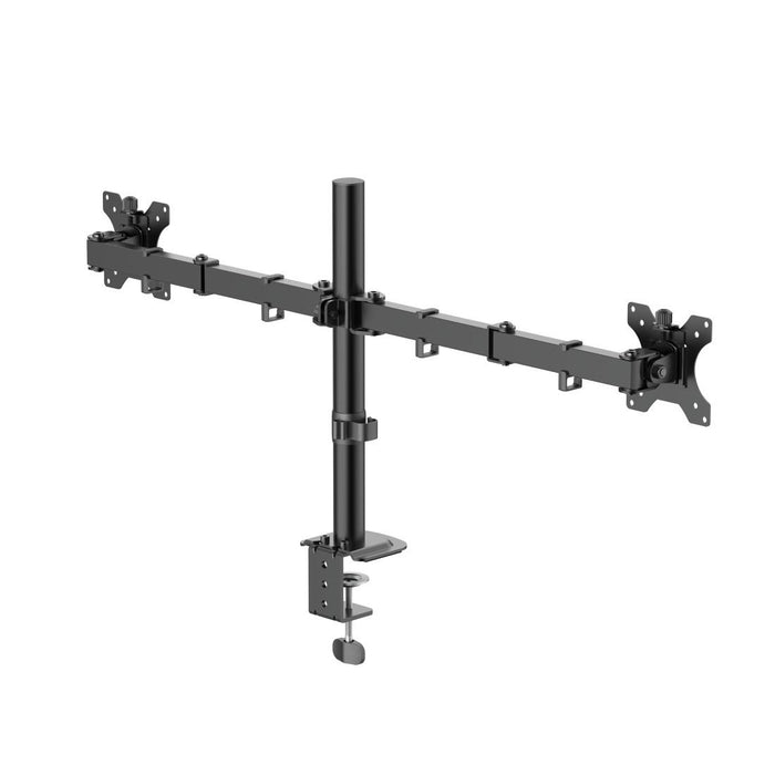 HAMA 2-Monitor Desk Stand, Adjustable, 13" - 35", 12 kg, Black
