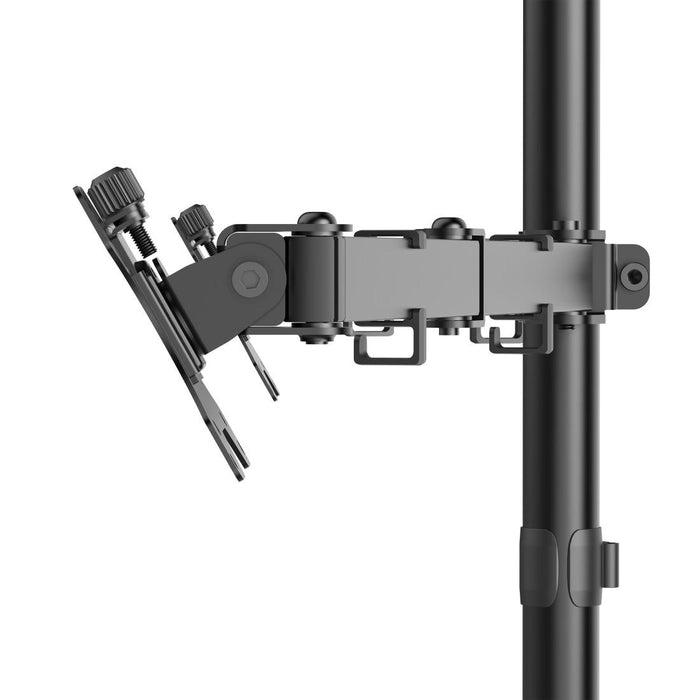 HAMA 2-Monitor Desk Stand, Adjustable, 13" - 35", 12 kg, Black