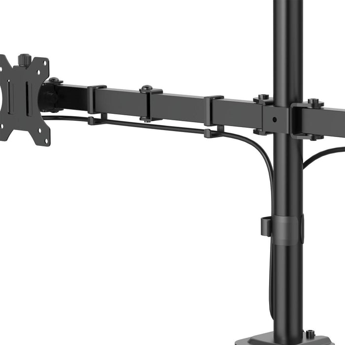 HAMA 2-Monitor Desk Stand, Adjustable, 13" - 35", 12 kg, Black