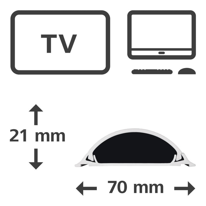 PVC channel for hiding a cable-100x7x2.1 cm, 220894