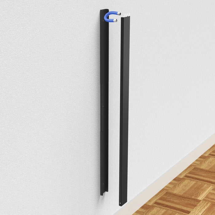 HAMA Magnetic cable duct, 90 cm, for wall mounting, black