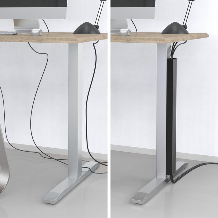 HAMA Magnetic cable channel, 55 cm, for table leg mounting, black