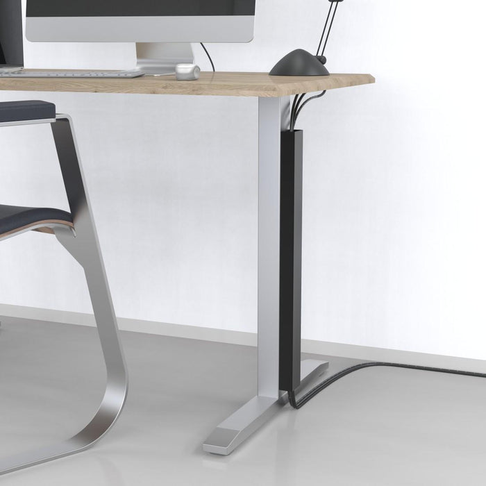 HAMA Magnetic cable channel, 55 cm, for table leg mounting, black